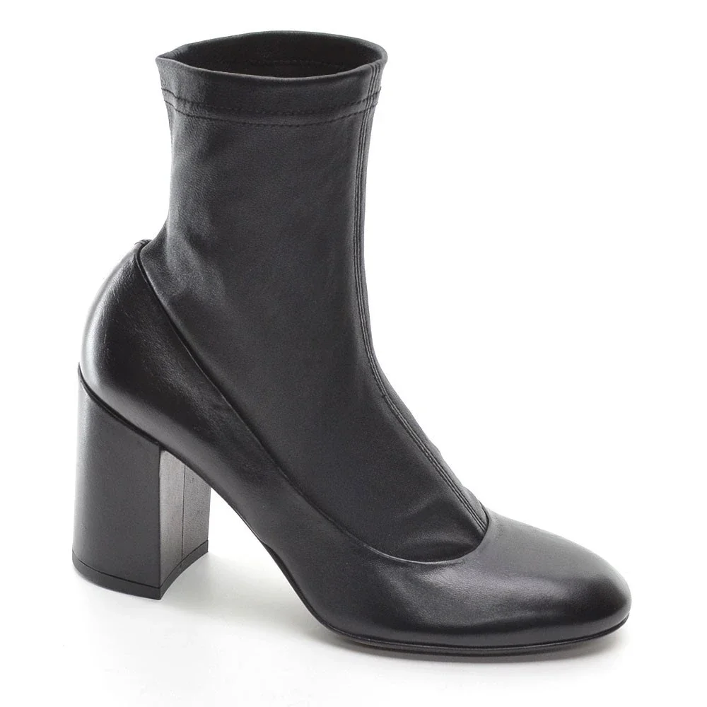 Attilio Giusti Leombruni AGL Black Ankle Boots 36 New